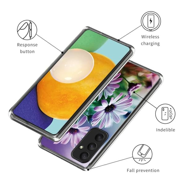 Deco Samsung Galaxy A05s deksel - Lilla Krysantemum Purple