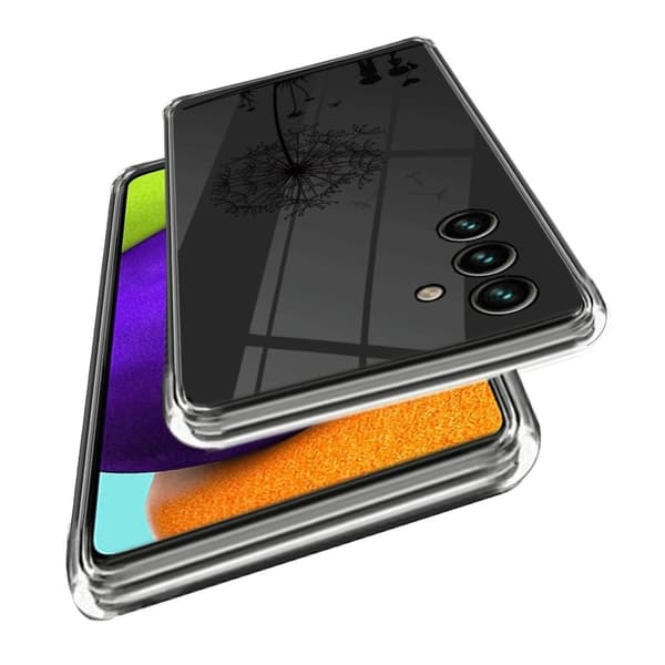 Deco Samsung Galaxy A05s kotelot - Pitsi Kukka Black