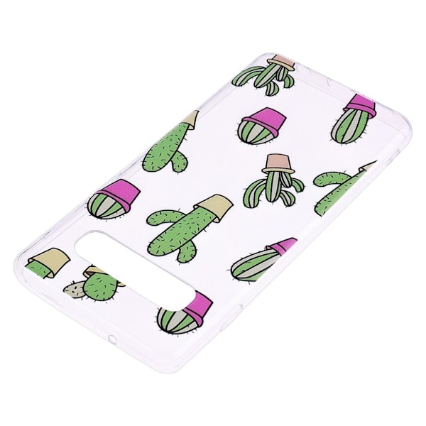Samsung Galaxy S10e kuosillinen pehmeä Suojakotelo - Kaktus Multicolor