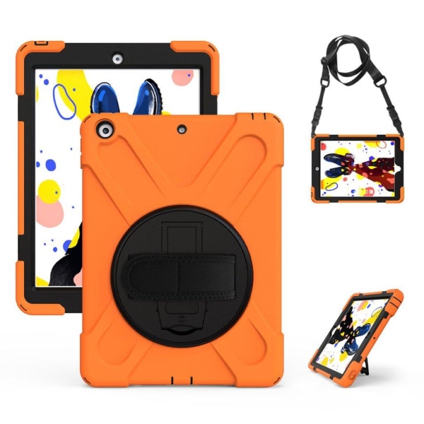 iPad 10.2 (2019) X-Shape hybrid case - Orange Orange