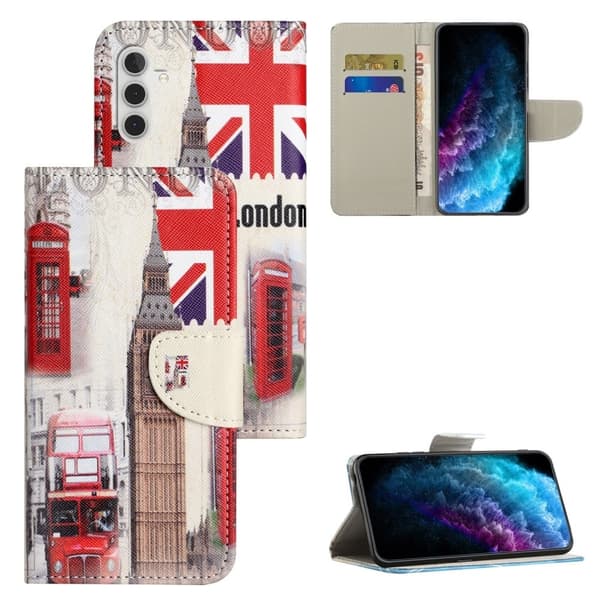 Wonderland Samsung Galaxy A24 4G Flippetui - London Big Ben Multicolor