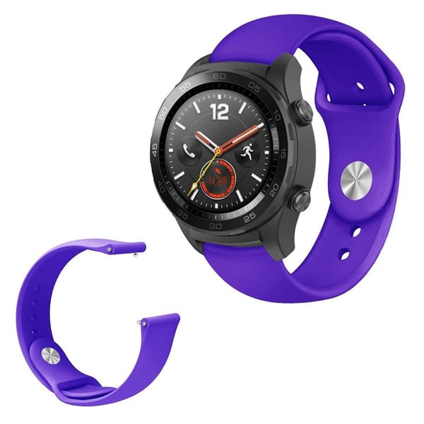Huawei Watch GT / Magic elegant silikoneurrem - Mørklilla Purple