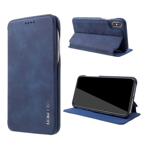 LC.IMEEKE iPhone Xs Max flip etui - Blå Blue