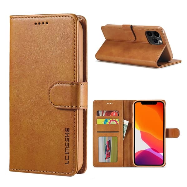 LC.Imeeke iPhone 12 Mini Flippetui - Brun Brown