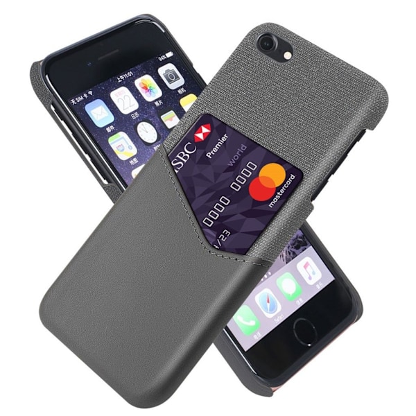 Bofink iPhone SE 2020 skal med korthållare - Silver/Grå Silvergrå