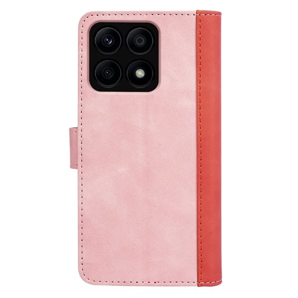 Tvåfärgat Honor X8a fodral i läder - Rosa Rosa