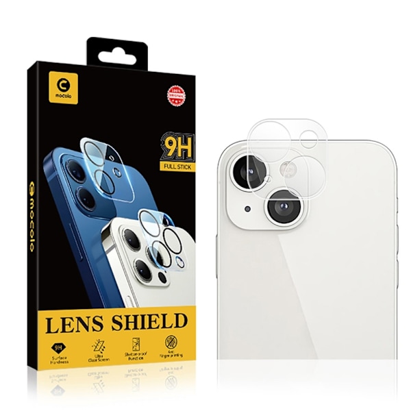 MOCOLO iPhone 13 9H hærdet glas til beskyttelse af kameralinsen - Transparent Transparent
