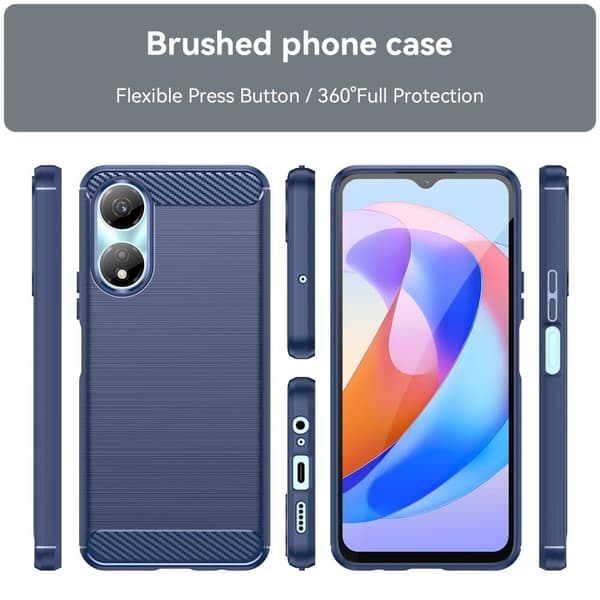 Carbon Flex Honor X5 Plus / Huawei Enjoy 40C deksel - Rød Red