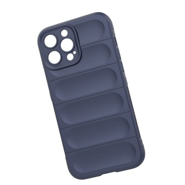 Mjukt greppformat iPhone 13 Pro Max skal - Blå Blå