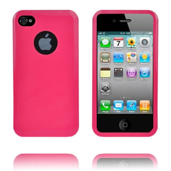 Soft Shell Logo Cut Ver. II (Hot Pink) iPhone 4/4S-skal Rosa