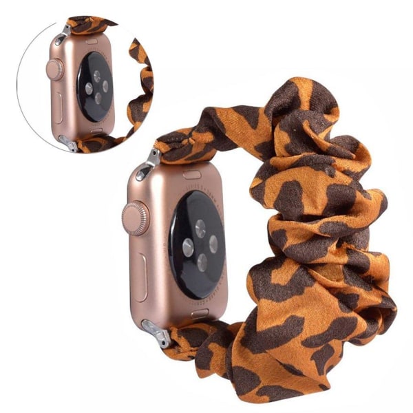 Apple Watch Series 5 40mm cool trasa mönster klockarmband - orange with svart Spots mönster Orange