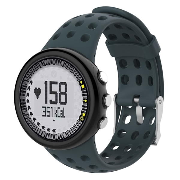 Suunto M1-M2-M4-M5 klockarmband TPE zinklegering - Svartaktig grön Grön