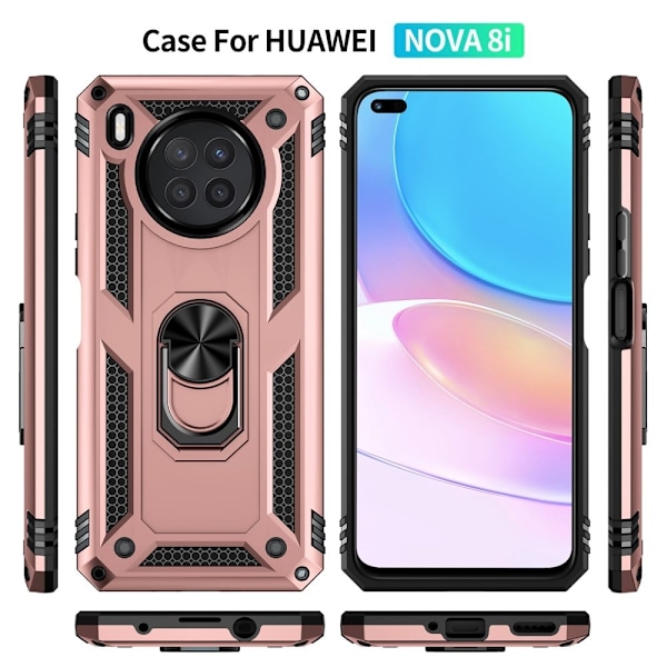 Bofink Combat Huawei Nova 8i Etui - Rose Gull Pink