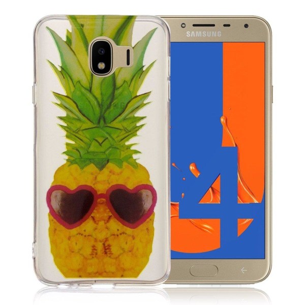 Samsung Galaxy J4 (2018) trykt mønster tyndt etui - Ananas Multicolor