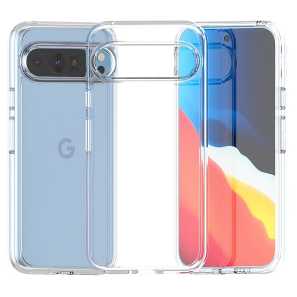 Ultratynt gjennomsiktig deksel for Google Pixel 9 Pro Transparent