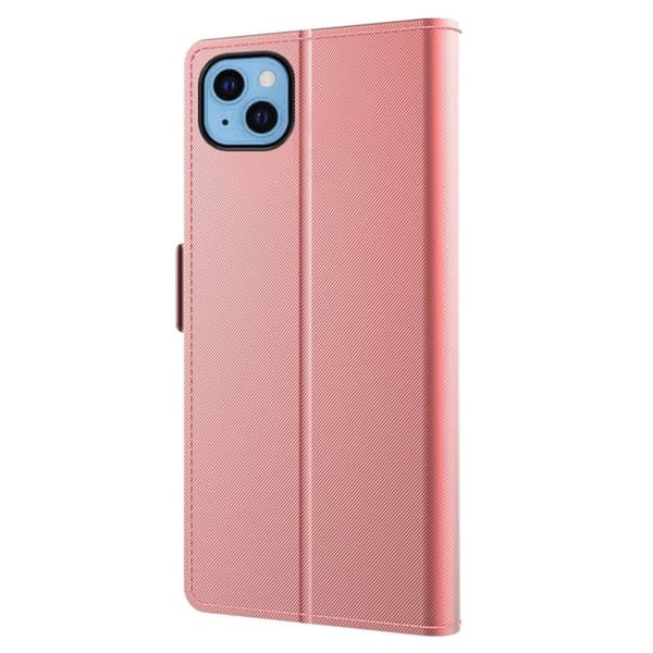 iPhone 13 etui med makeup-spejl i smart design - Pink Pink