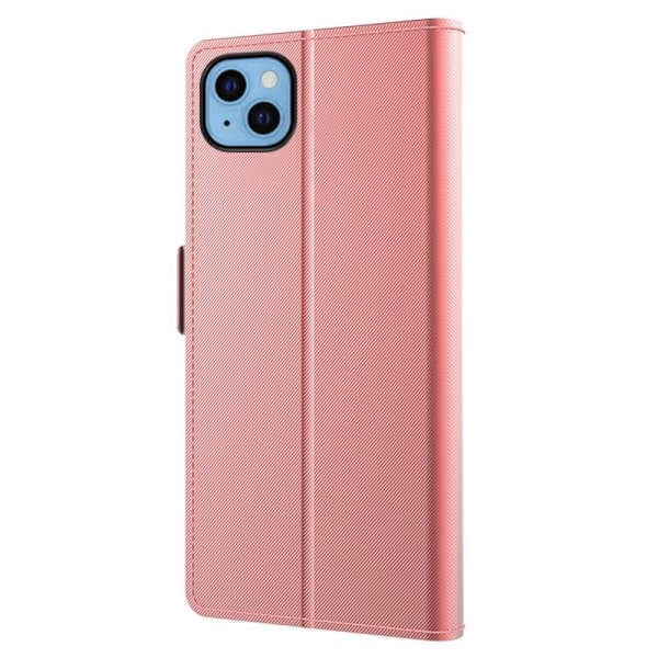 Snyggt iPhone 13 fodral med sminkspegel - Rosa Rosa