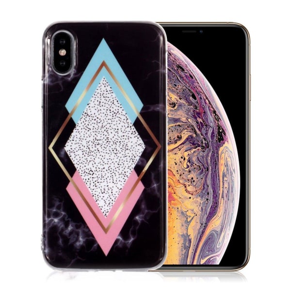 iPhone Xs Max etui med marmormønster - Style K Multicolor