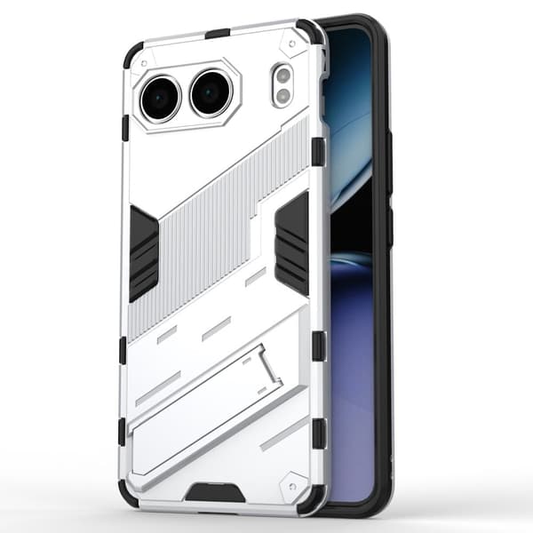 Stødsikkert moderne OnePlus Nord 4 hybridcover - Hvid White
