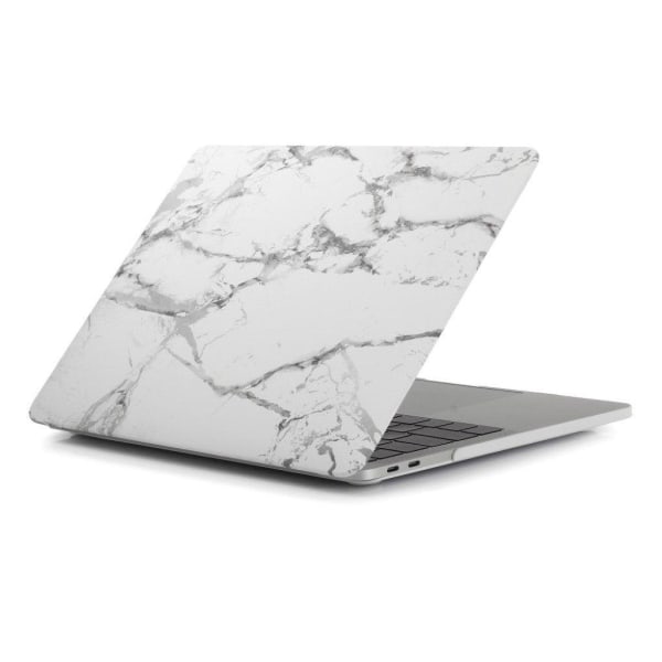MacBook Pro 15 Touchbar beskyttelsesetui i plastik med printet m Silver grey