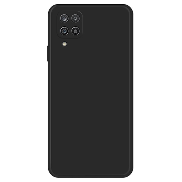 Skråt gummicover mod fald til Samsung Galaxy A12 5G - Sort Black