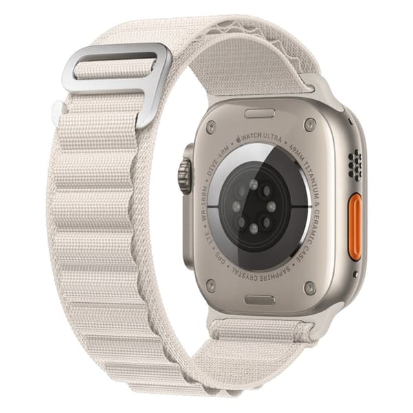 Apple Watch Series 8 (41mm) nylonkellohihna - Valkoinen White