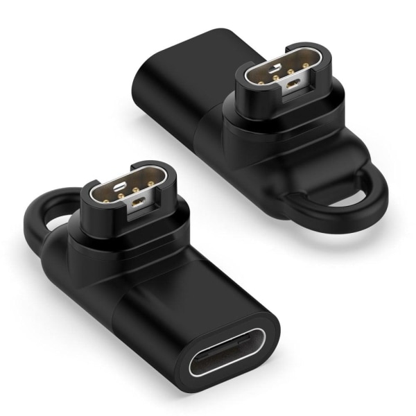 90 graders Type-C-opladningsstik til Garmin-ur Black