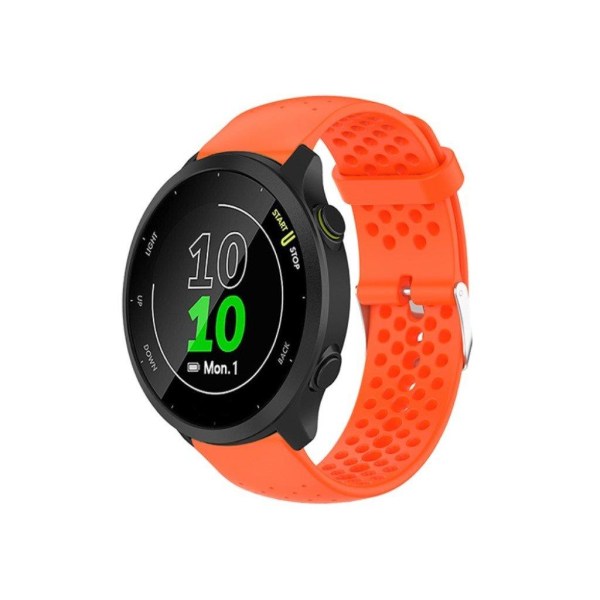 Garmin Forerunner 158/55 åndbar silikone-urrem - Orange Orange