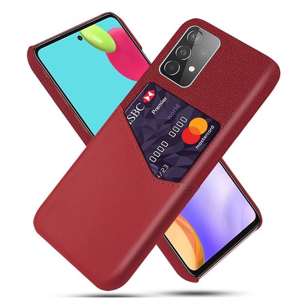 Bofink Samsung Galaxy A52 5G korttikotelo - Punainen Red