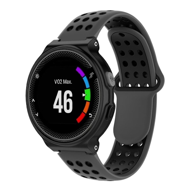 Garmin Forerunner to farvet silikone urrem - Sort Multicolor
