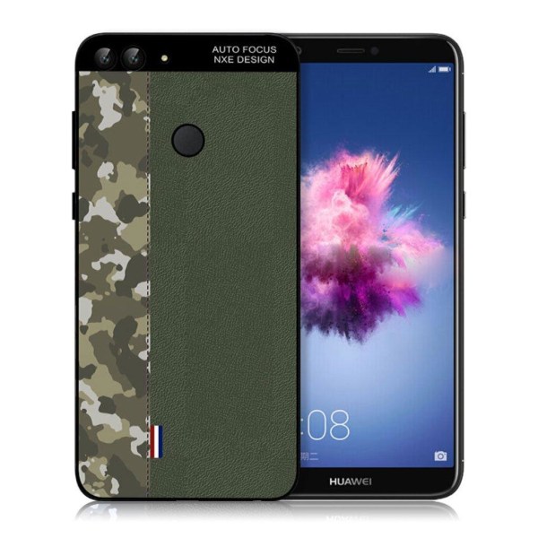 NXE Huawei P Smart kamouflage mønstret etui - Armygrøn Kamouflage / Grøn Green