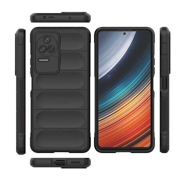 Mjukt greppformat Xiaomi Poco F4 / Xiaomi Redmi K40S skal - Silver/Grå Silvergrå