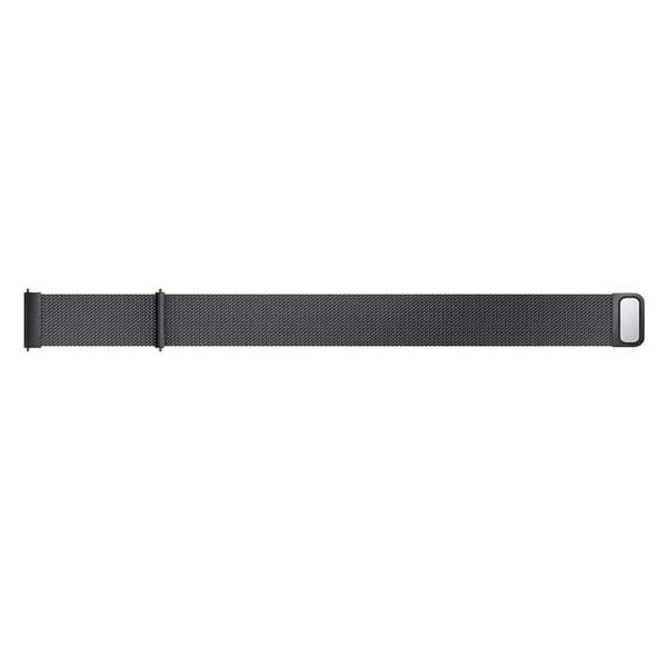 Garmin Vivoactive 4S rustfrit stål webbing Urrem - Sort Black