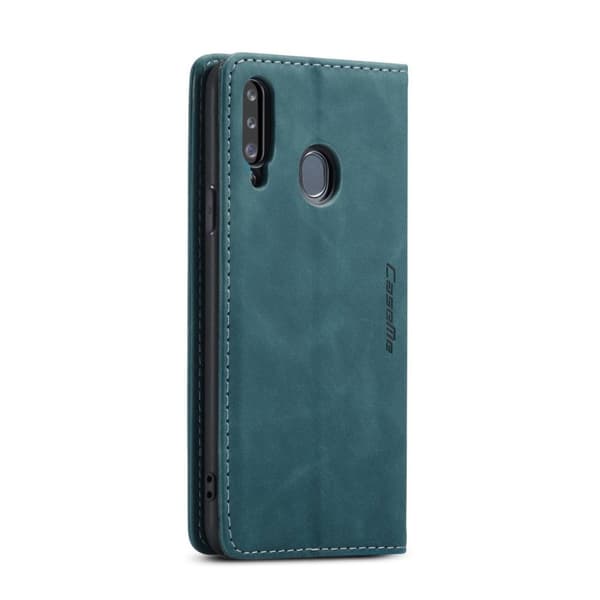 CaseMe Samsung Galaxy A20s Vintage Etui - Blå Blue
