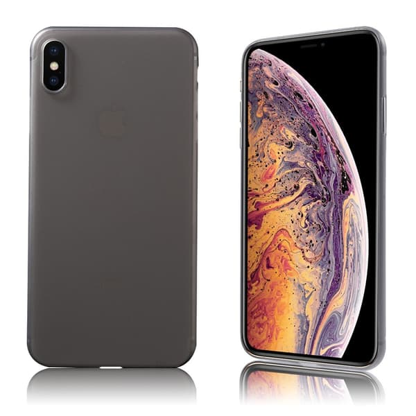 iPhone Xs Max beskyttelses deksel av plastikk - lyse grå Silver grey
