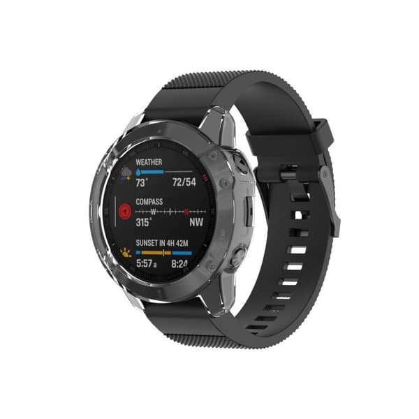 Garmin Fenix 6 Pro genomskinlig ram - Transparent Transparent
