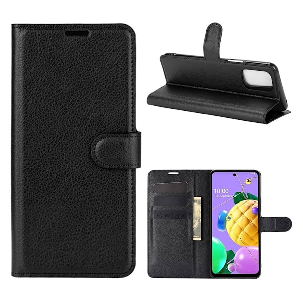 Classic LG K62 / K52 / Q52 flip etui - sort Black