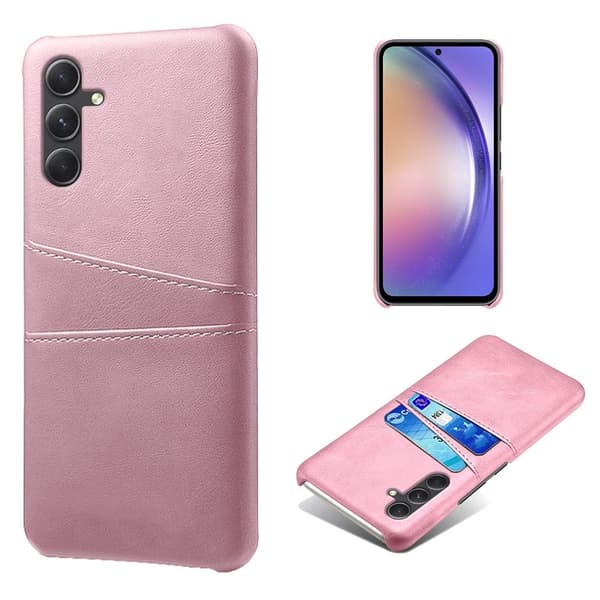 Samsung Galaxy A55 skal med korthållare - Roséguld Rosa