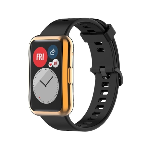 Huawei Watch Fit snyggt glansigt skydd - Rosa Rosa