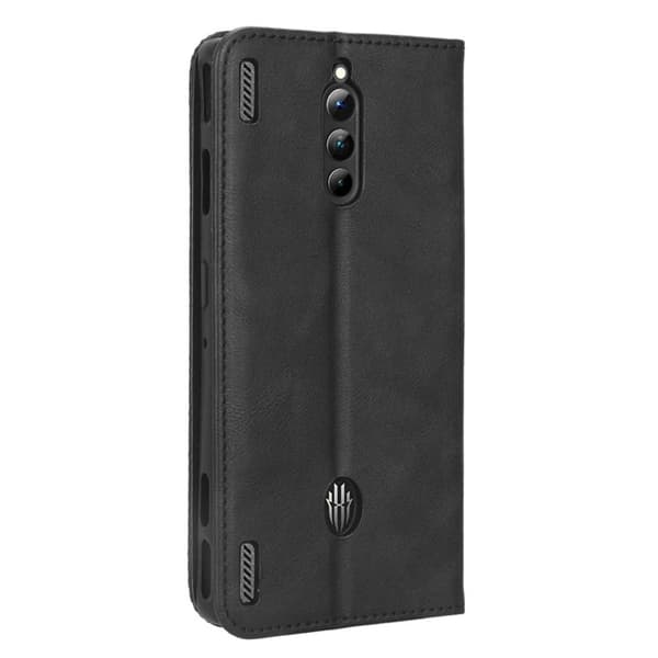 Bofink Vintage ZTE nubia Red Magic 8 Pro Plus / 8 Pro Nahkakotelo - Musta Black