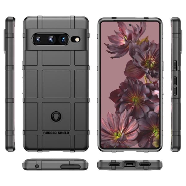 Rugged Shield Etui Google Pixel 7 Pro - Svart Black