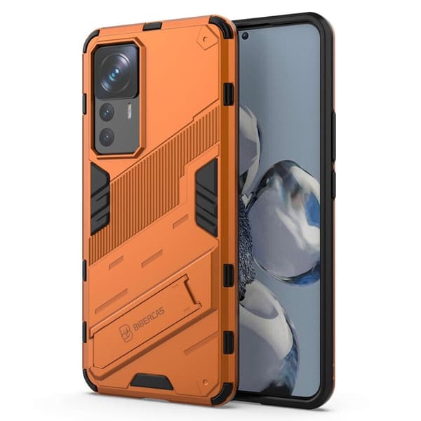 Støtsikkert hybriddeksel for Xiaomi 12T Pro - Oransje Orange