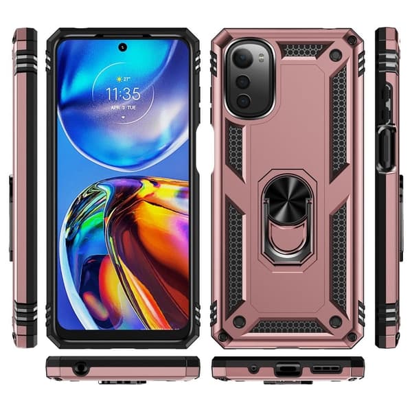 Bofink Combat Motorola Moto E32 Etui - Rose Gull Pink
