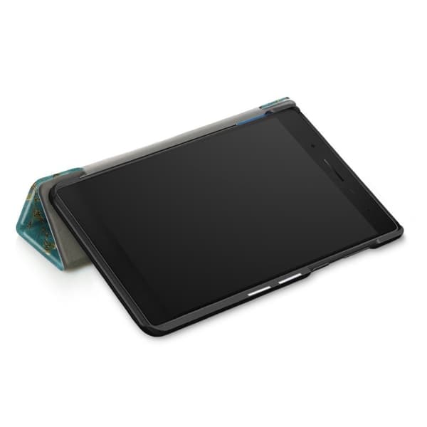 Lenovo Tab 7 Essential deksel I plastikk og kunstlær - Hvite blomster Multicolor