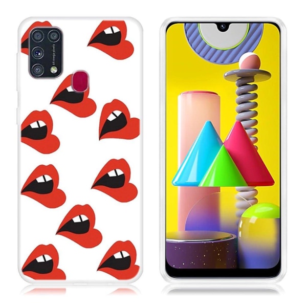 Deco Samsung Galaxy M31 skal - Mun Röd