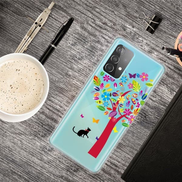 Deco Samsung Galaxy A72 5G etui - blomster træ Multicolor