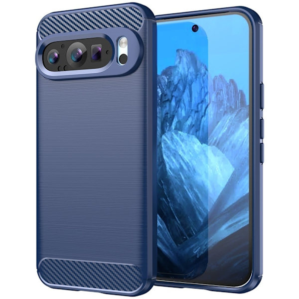 Carbon Flex Google Pixel 9 deksel - Blå Blue