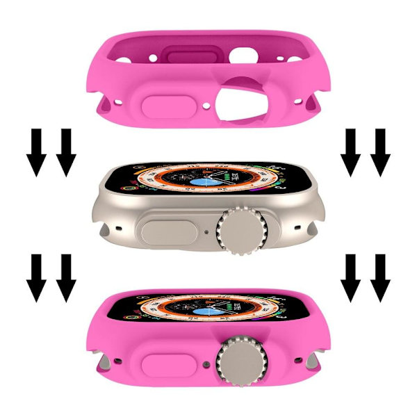 Apple Watch Ultra-överdrag i godisfärg - Rosa Rosa