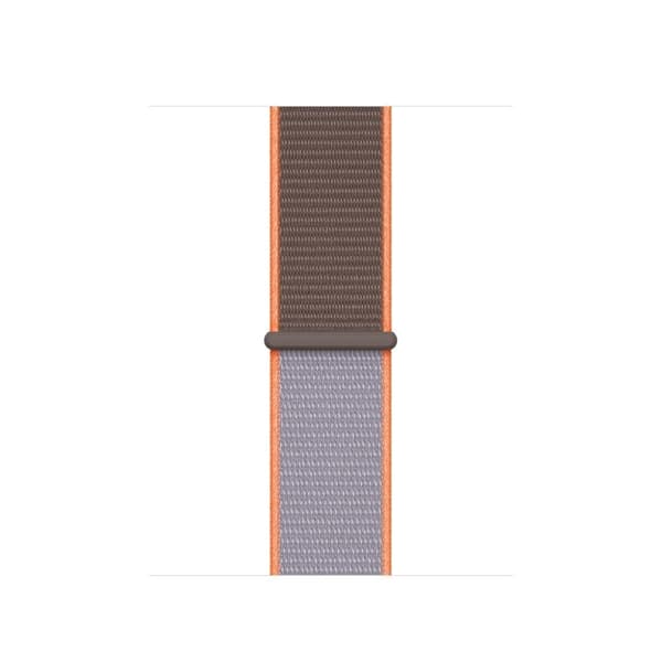 Apple Watch Series 5 40mm solid color nylon klockarmband - grå / ljusbrun Silvergrå
