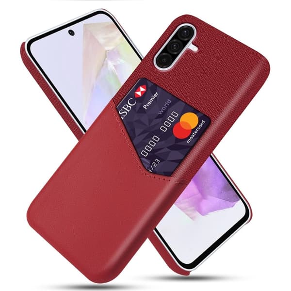 Bofink Samsung Galaxy A36 korttikotelo - Punainen Red